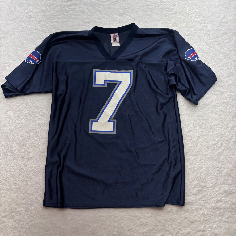 NFL Players Inc Buffalo Bills JP Losman 7 Jersey Navy Blue Mens Medium 7042A 06
